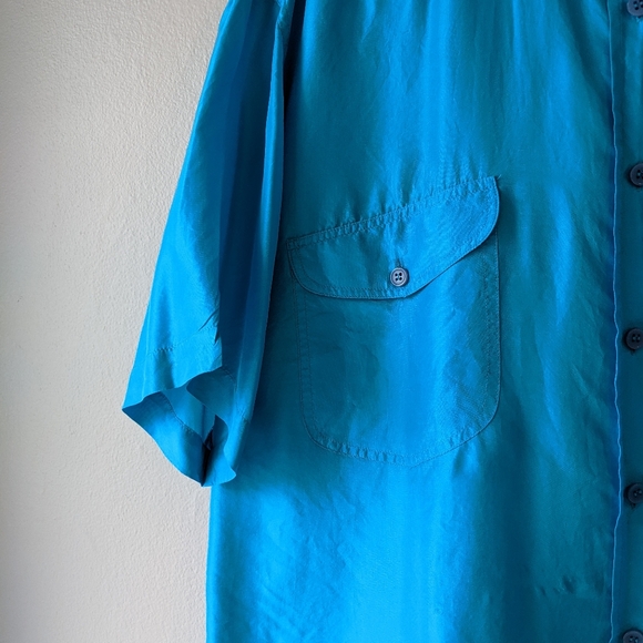 Daniel Hecter 100% Silk Shirt - Picture 4 of 7